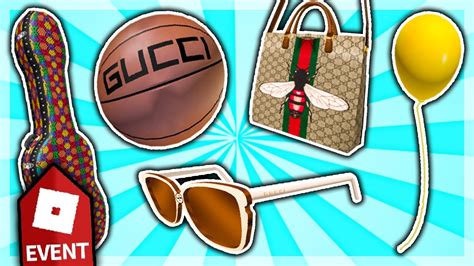 roblox gucci event item prices.